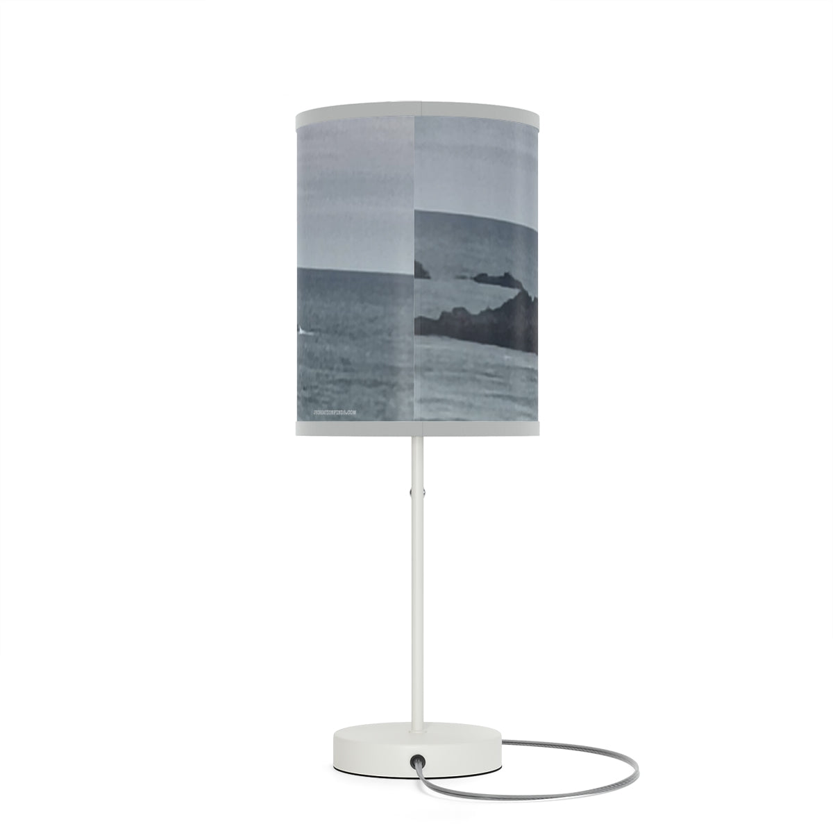 Modern Coastal Table Lamp with Scenic Seascape Design