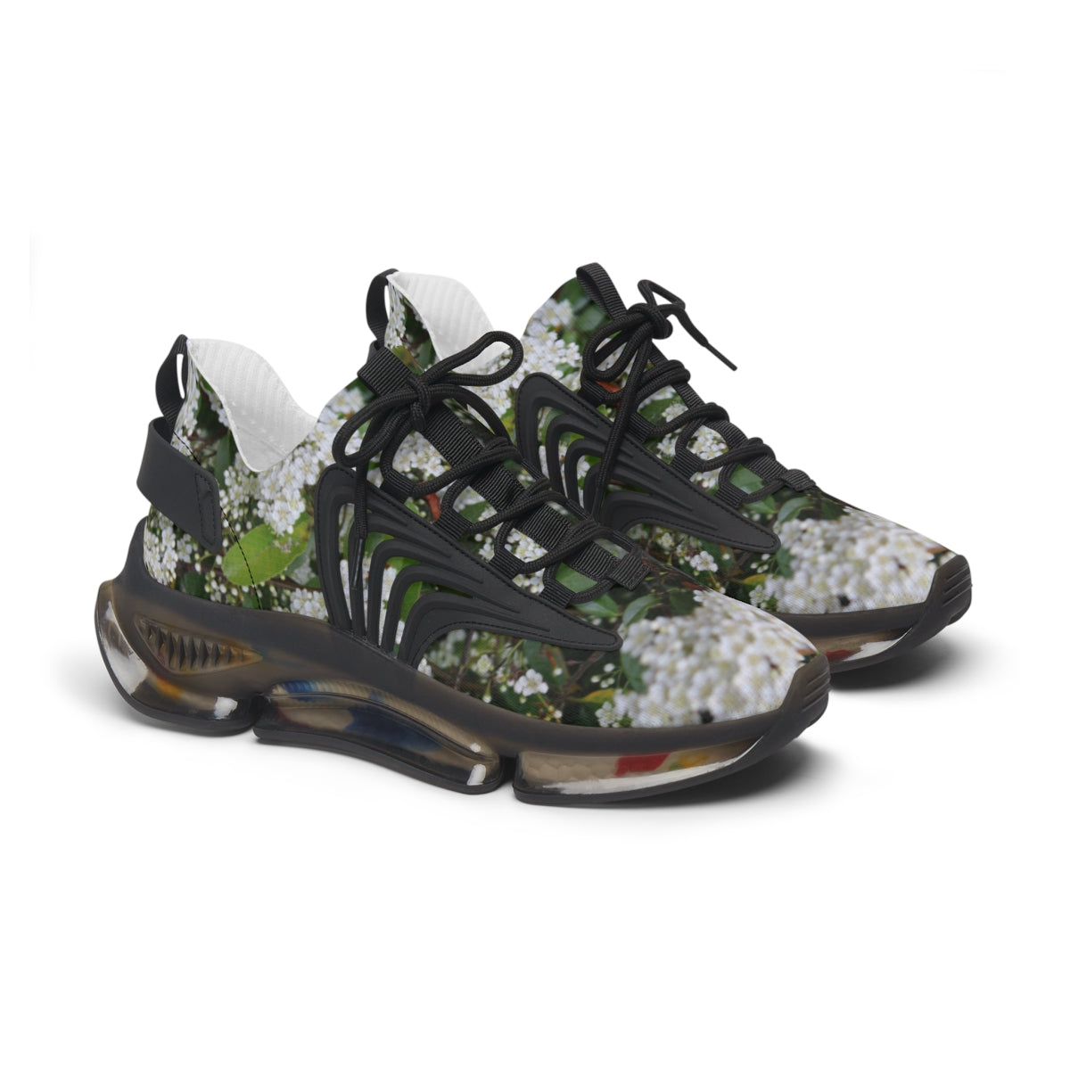 Floral Pattern High Top Sneakers Unique Design Sneakers