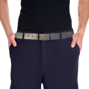Stylish Adjustable Nickel Free Black Buckle Belt