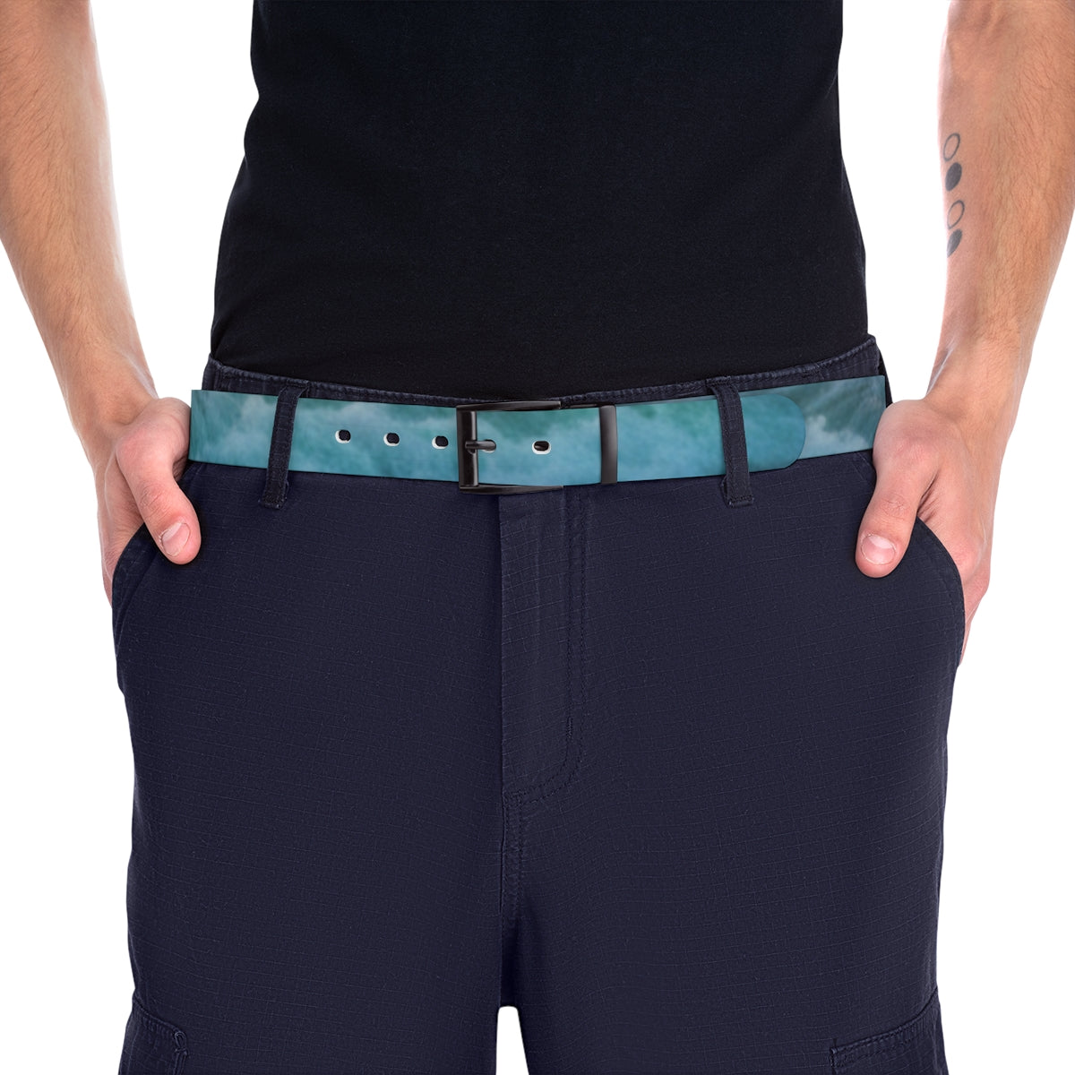 Stylish Men's Blue Belt for Casual and Formal Looks