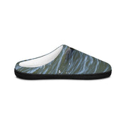 Ocean Waves Print Slip-On Shoes