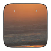 Orange Sunset Over Ocean Car Sun Shade Accessory