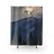 Scenic Mountain Landscape Shower Curtain