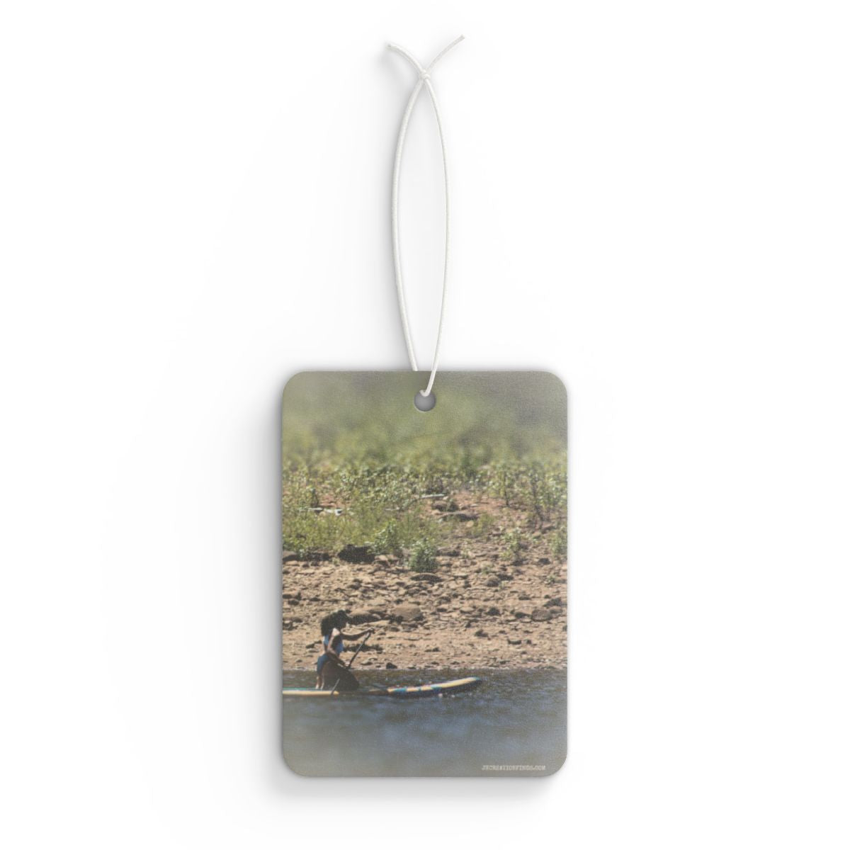 Paddling on a River Scenic Hanging Ornament