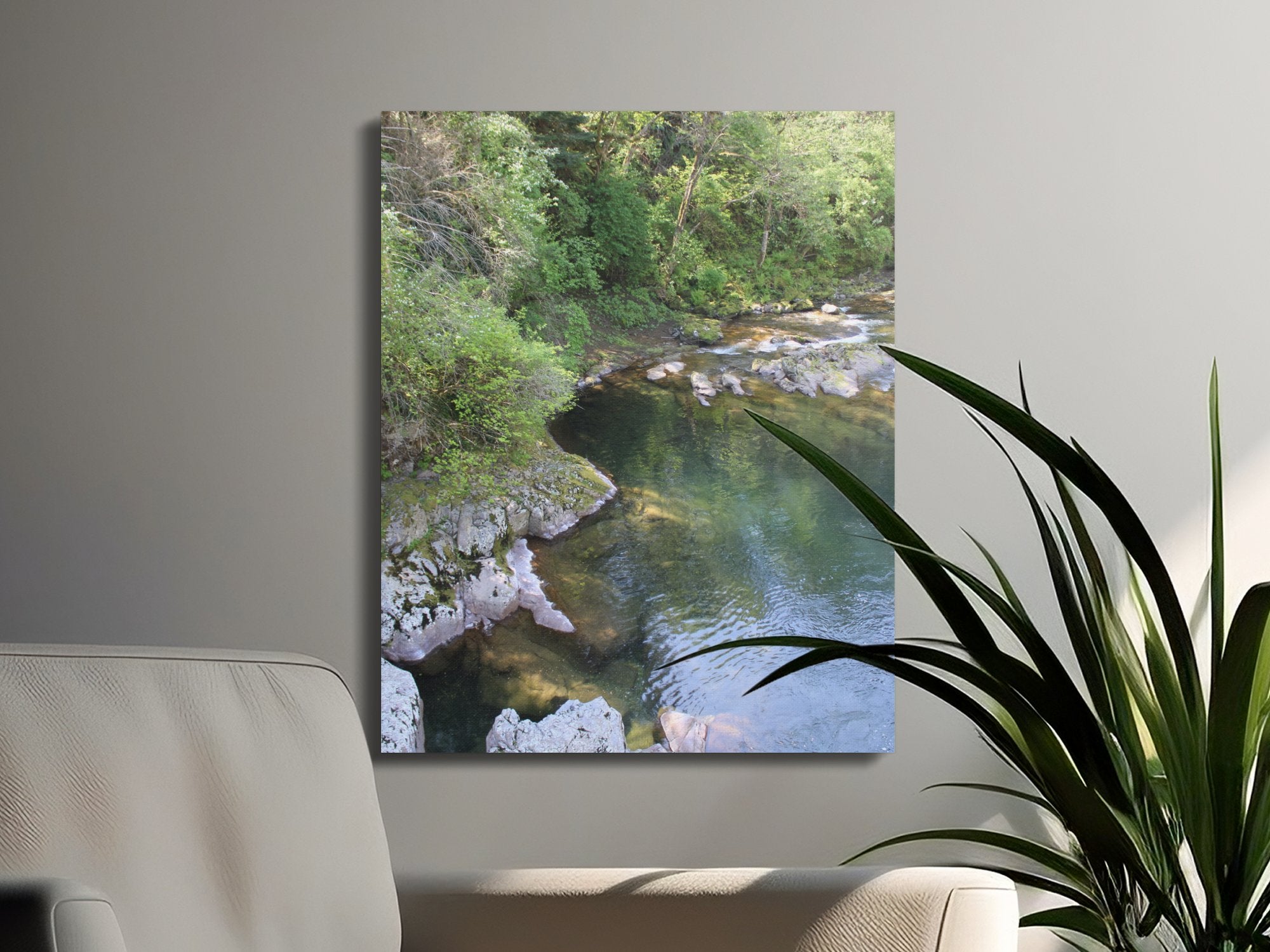 Serene River and Forest Print for Wall Decor Art product