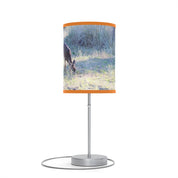 Wildlife Grazing Scene on Cylindrical Lamp Product
