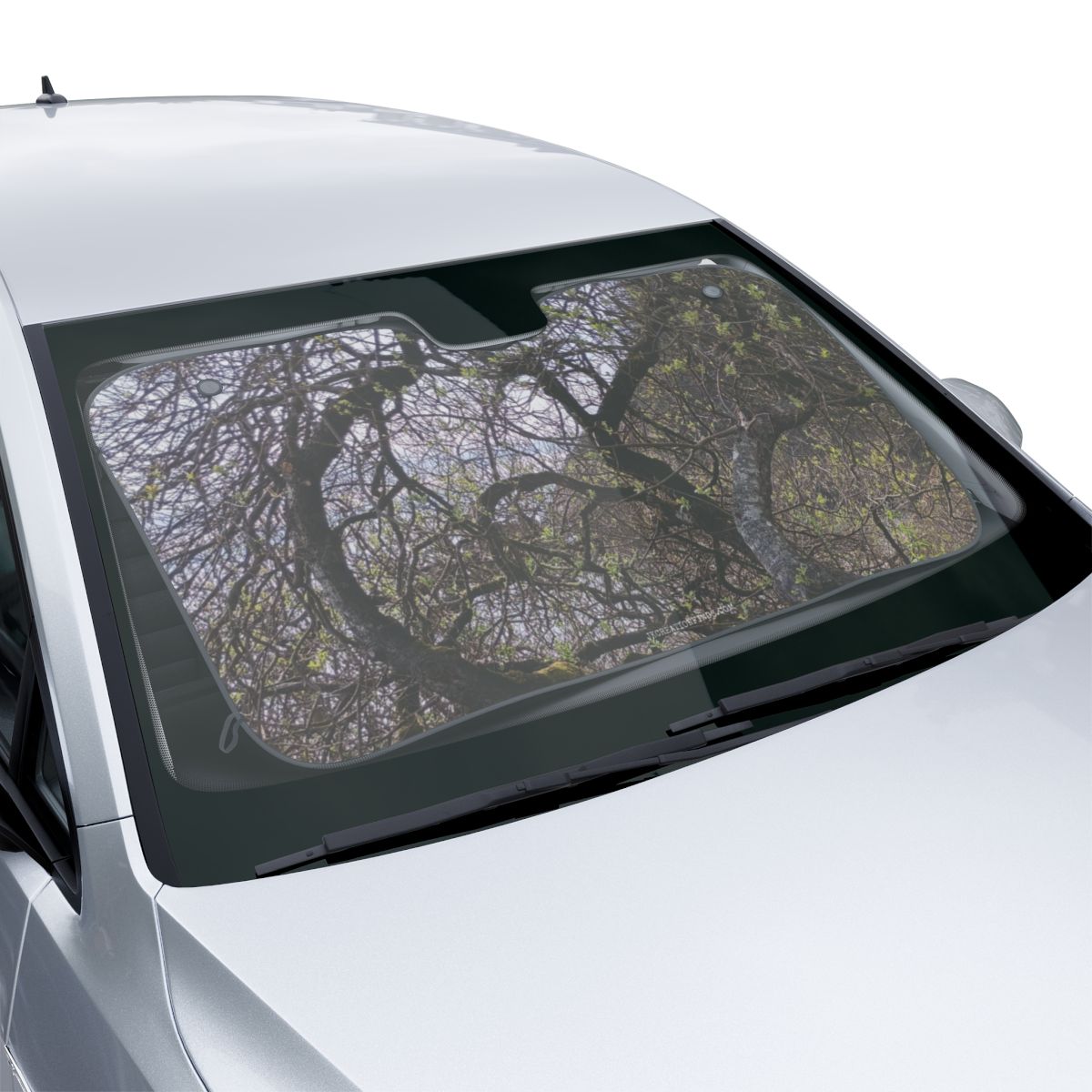 Windshield Sunshade with Autumn Tree Design for Cars