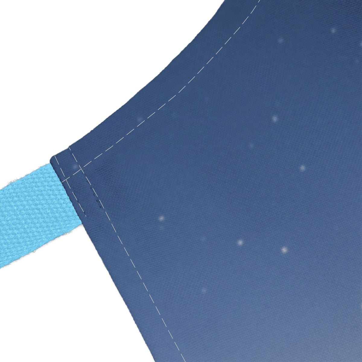 Navy Blue Tote Bag with Subtle White Dots Pattern
