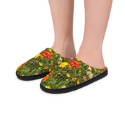 Vibrant Floral Outdoor Garden Design Slip-On slippers