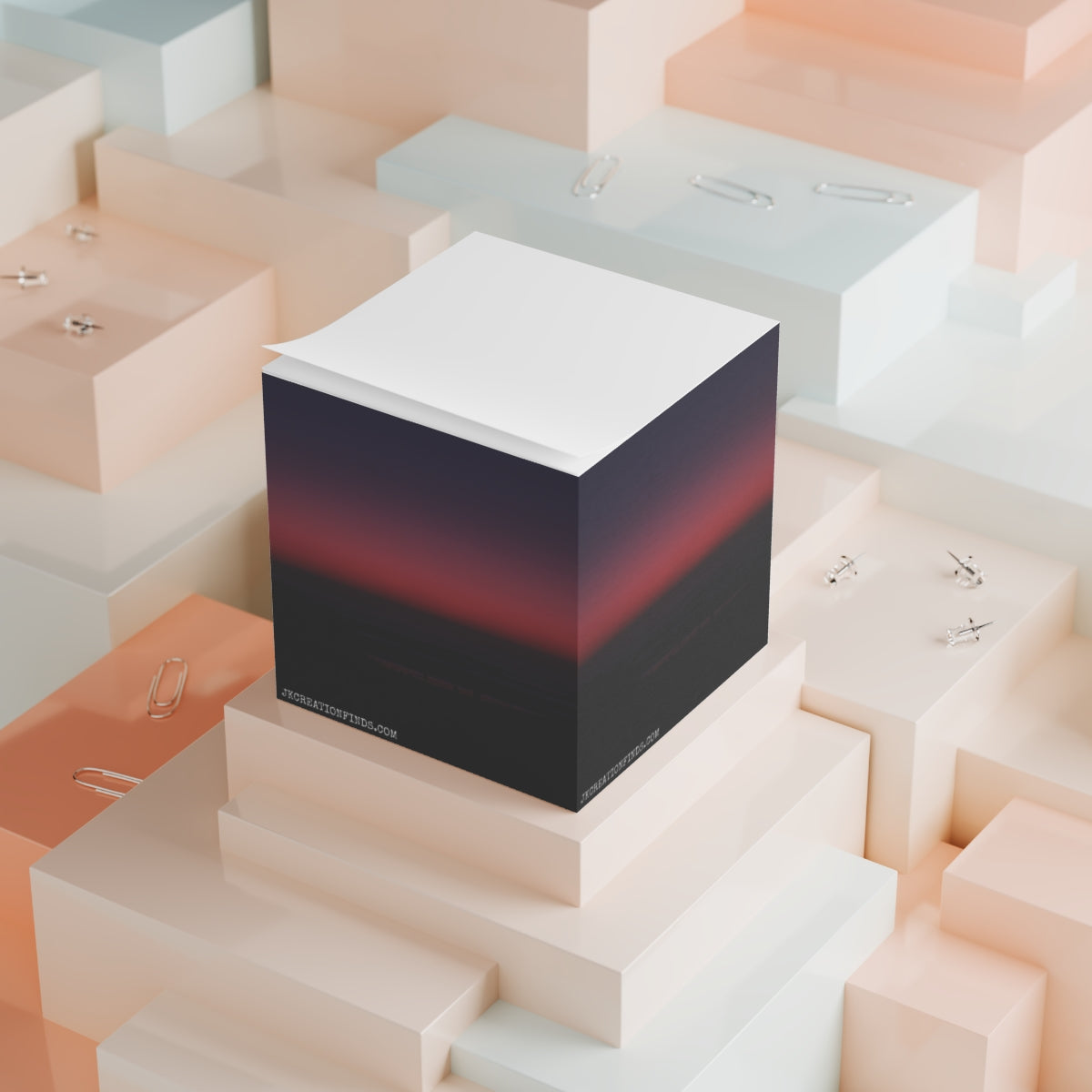 Gradient Sunset Cube with Minimalist Design Product