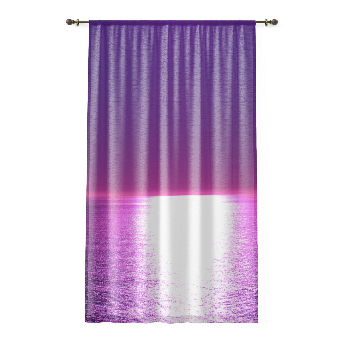 Gradient Purple and Pink Sunset Curtain Decor Drapes