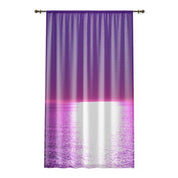 Gradient Purple and Pink Sunset Curtain Decor Drapes