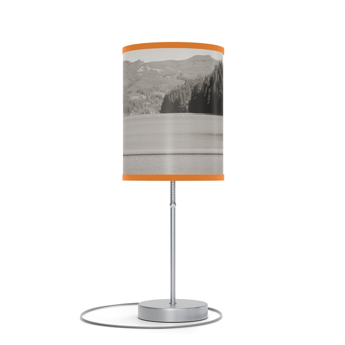Scenic Lake and Mountain Design Lamp