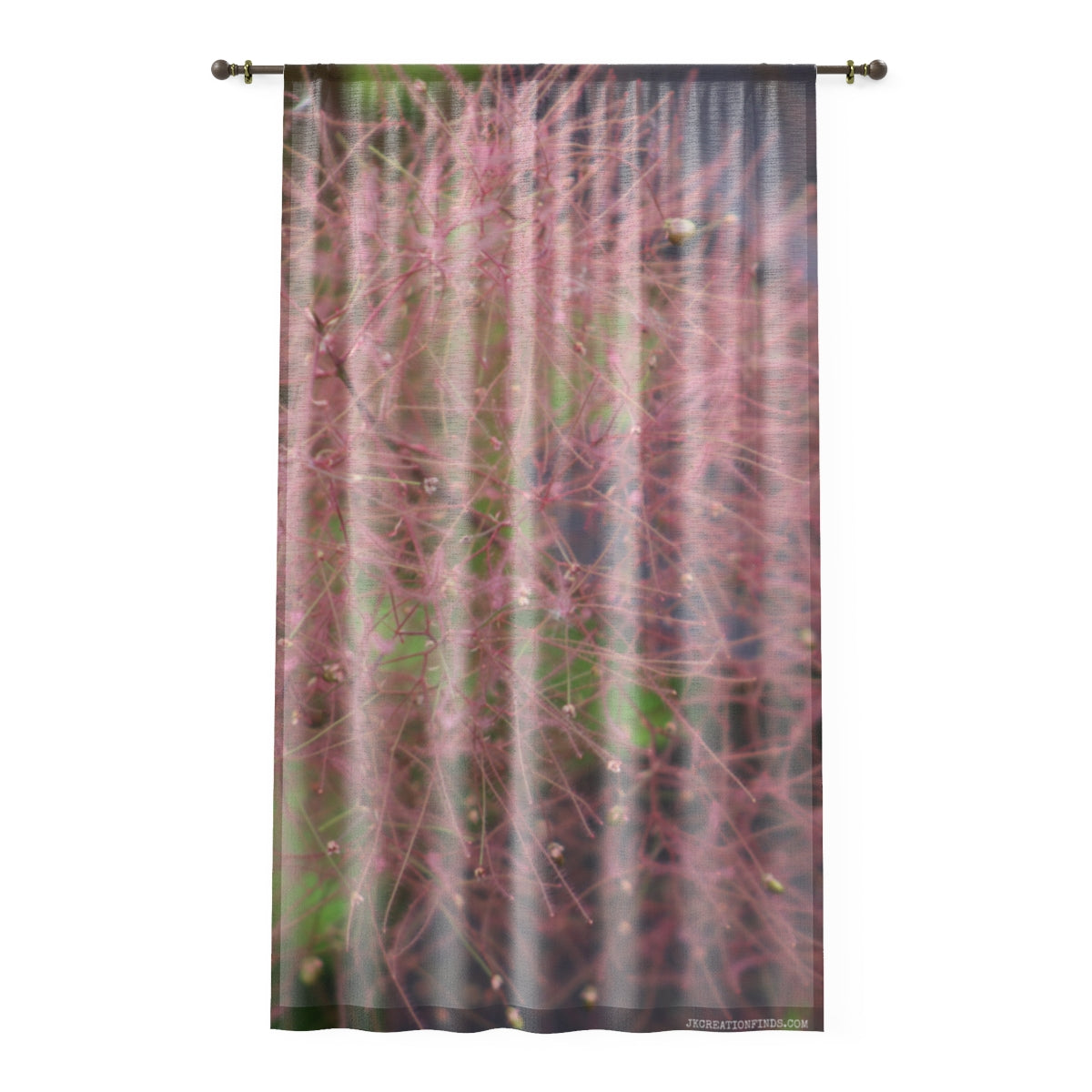 Pink Abstract Shaded Artistic Design Curtain Drapes