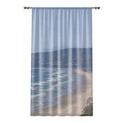 Ocean View Window Curtains, Coastal Decor Curtains, Beach Scene Home Decor, Coastal Living Room Decor, Beach House Window Treatments