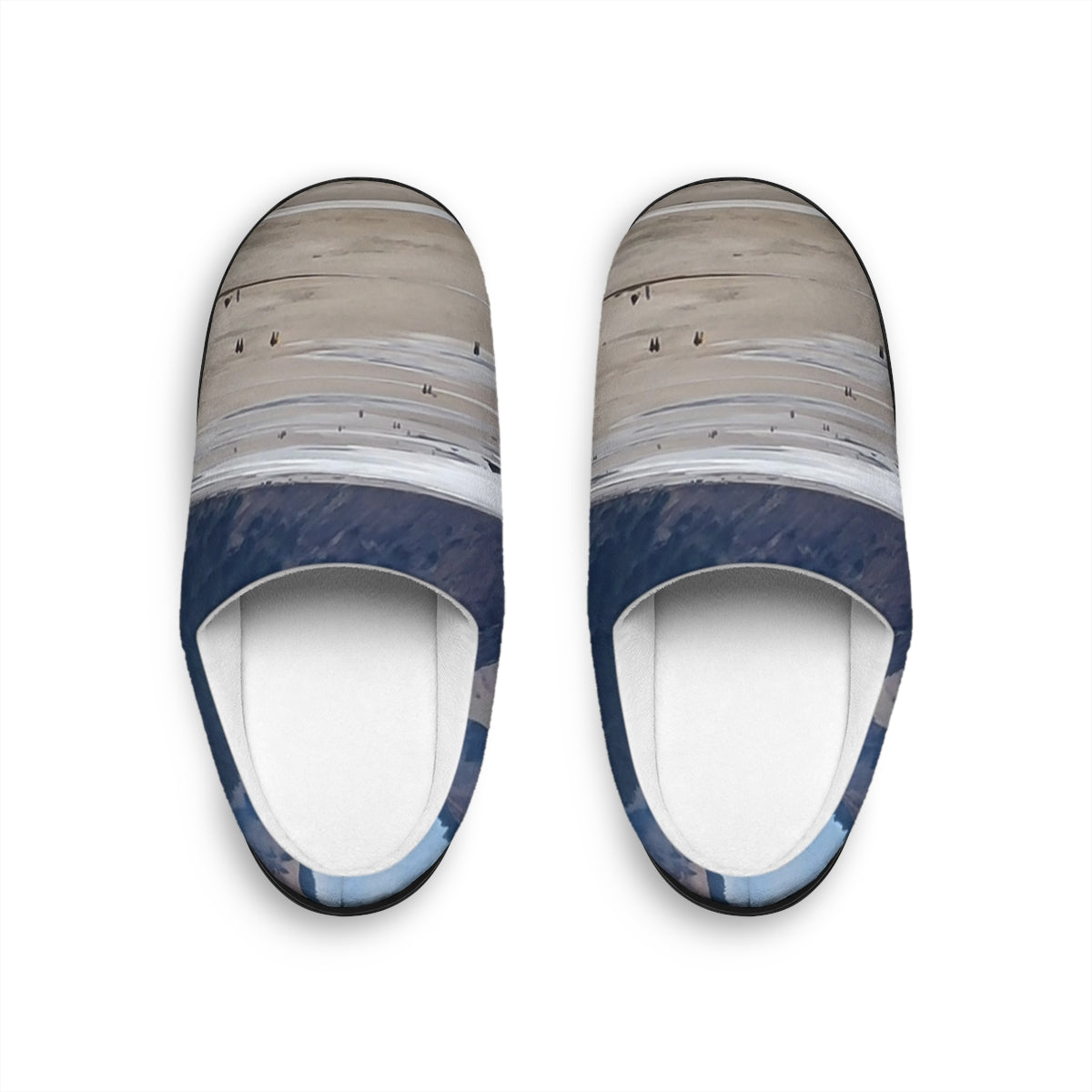 Abstract Beach Scene Comfortable Slip-On Shoes