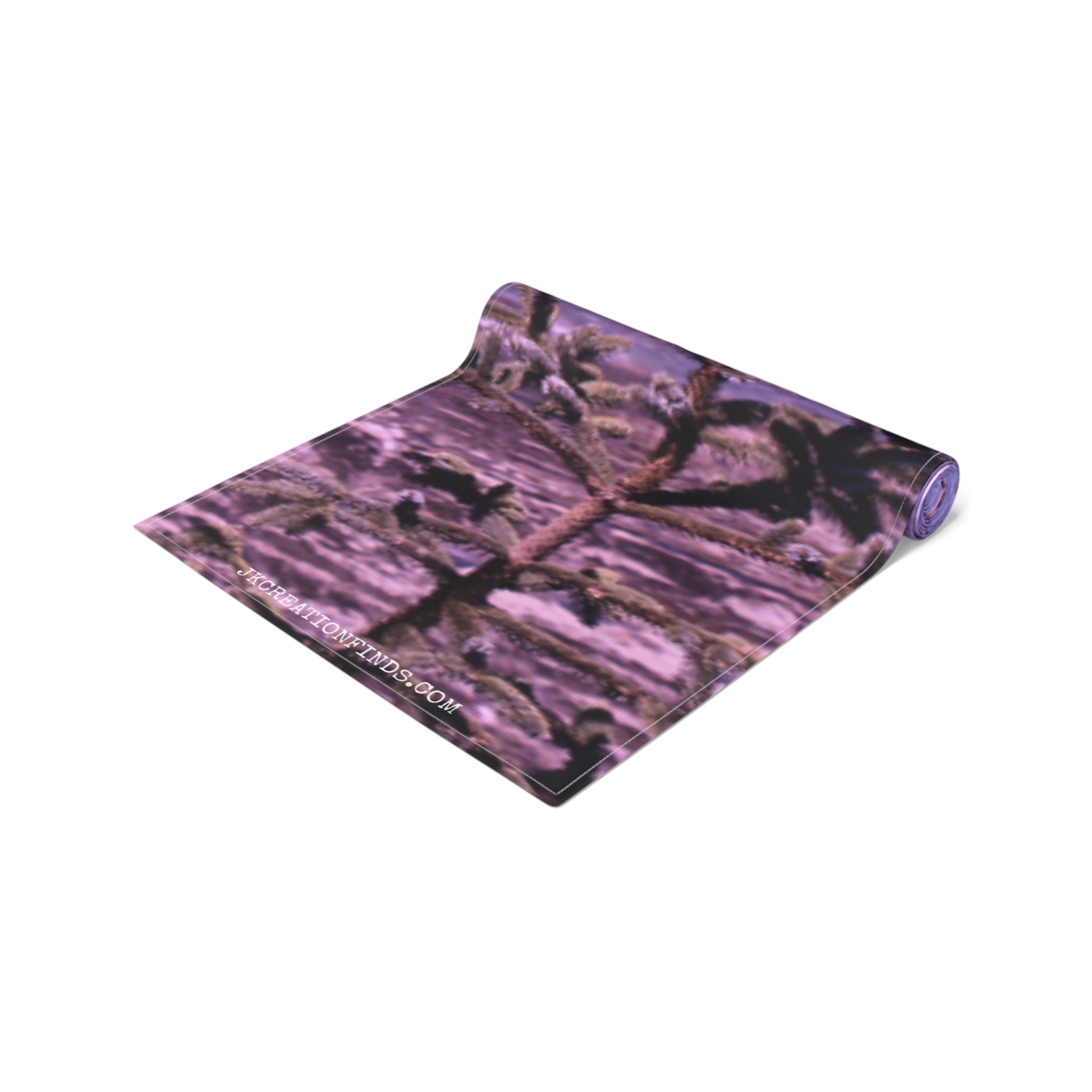 Yoga mat with close-up of pine needles, RECREATIONFINDS.COM.