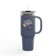 Mt St Helens Washington image on glossy dark blue product type