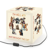 OH HELL NO WHO BROUGHT THE CAT Dogs Cats Light Box product type