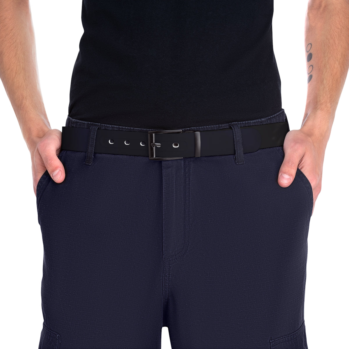 Versatile Black Belt for Casual and Formal Occasions