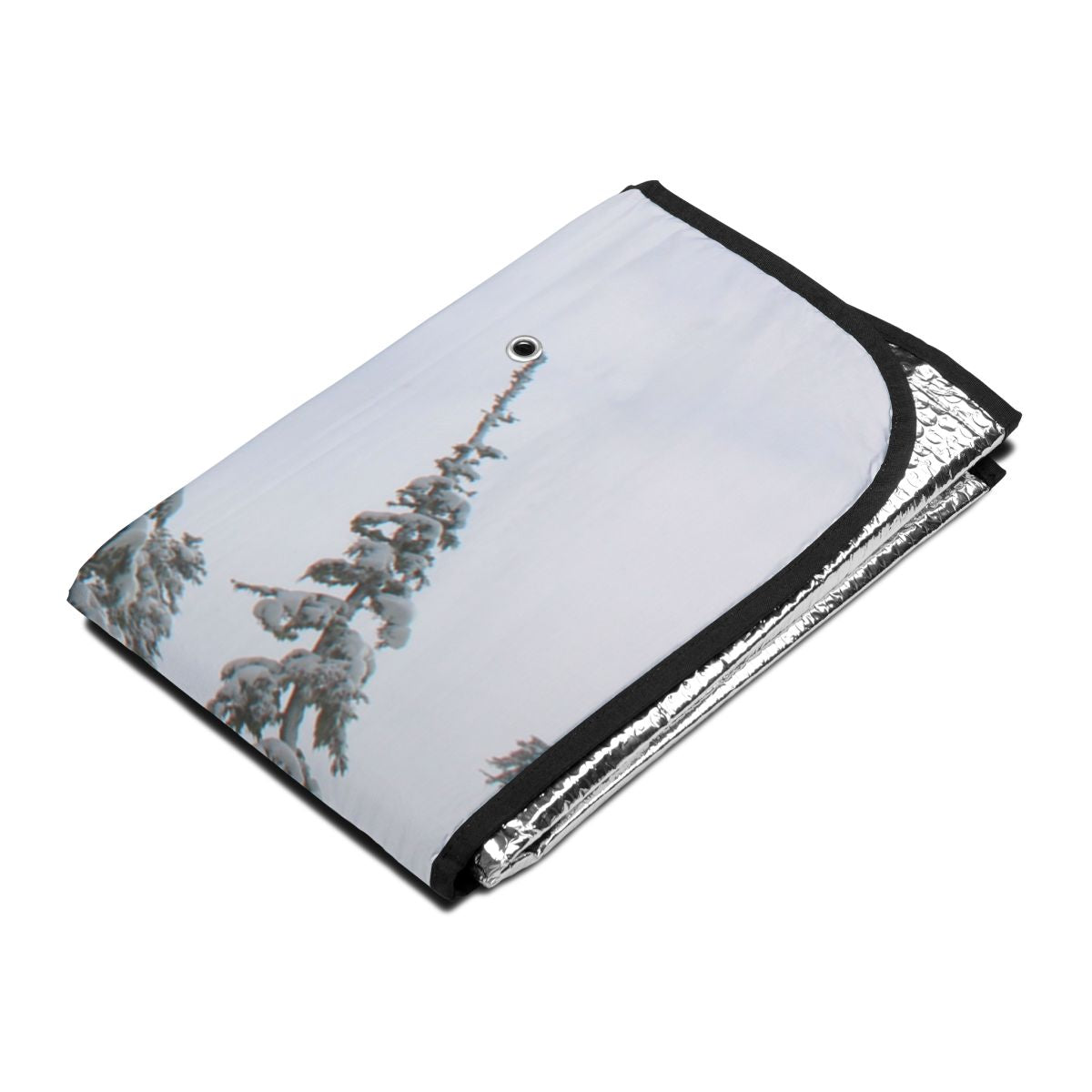 Snow-Covered Tree Design Car Sun Shade Product