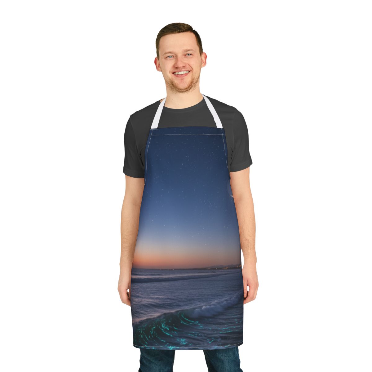 Stunning Starry Night Ocean View Apron