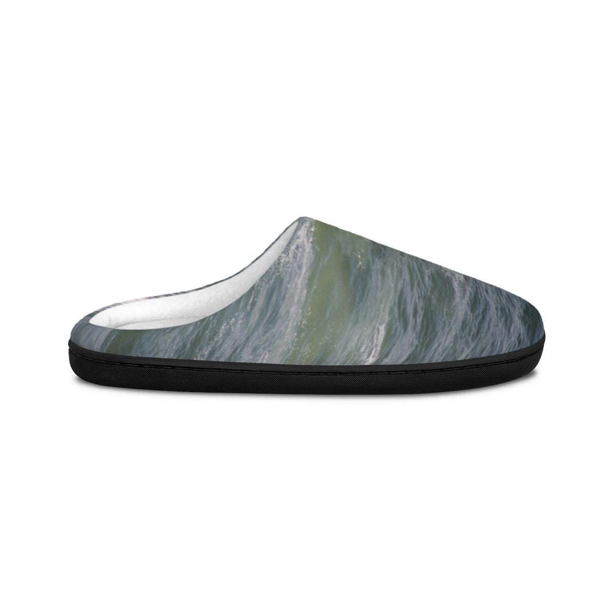Ocean Wave Print Cozy Slip-On Slippers Product