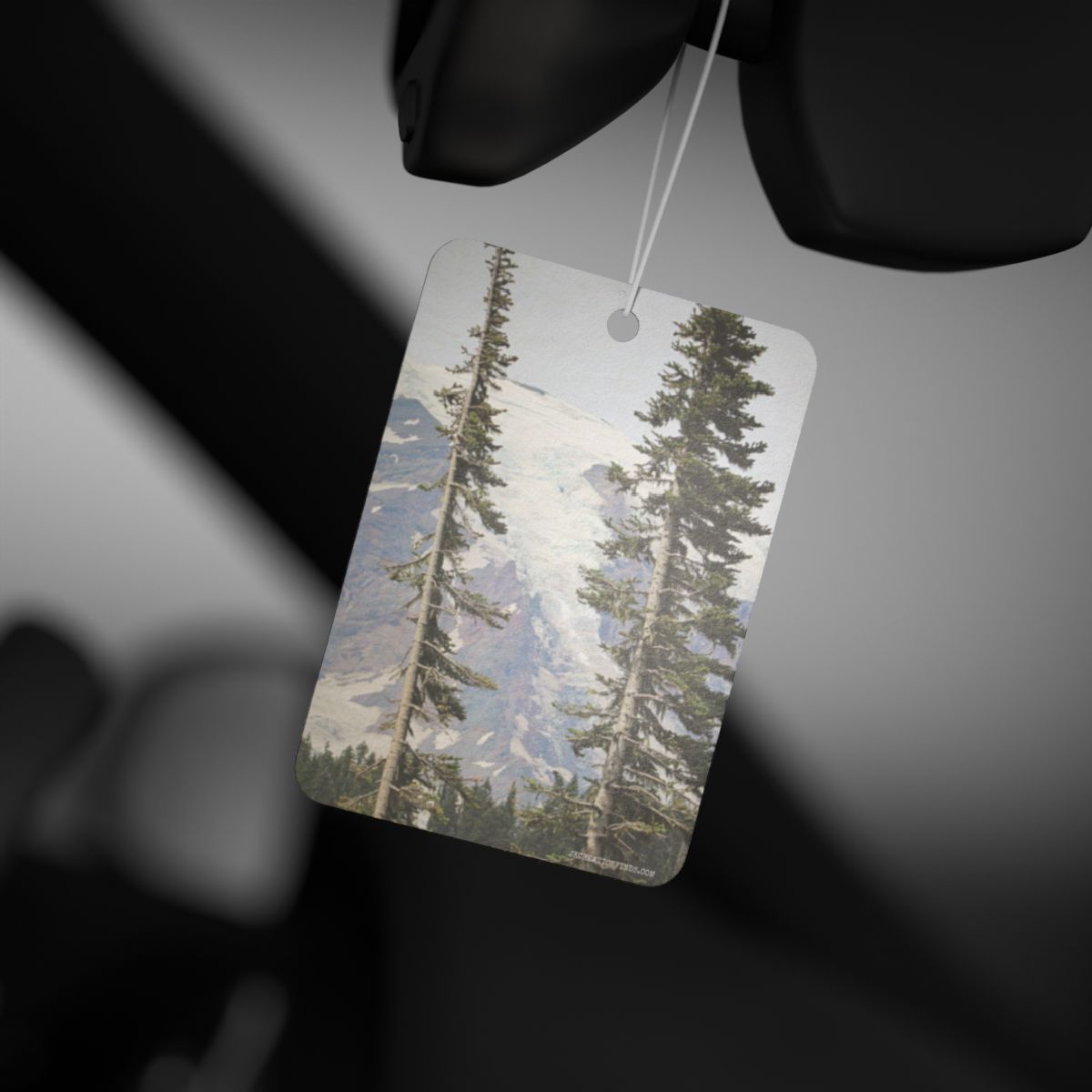 Scenic Mountain and Pine Trees Car Air Freshener