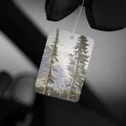 Scenic Mountain and Pine Trees Car Air Freshener