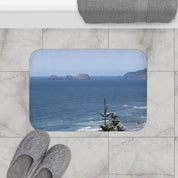 Coastal Ocean View Bath Mat Bathroom Decor Item