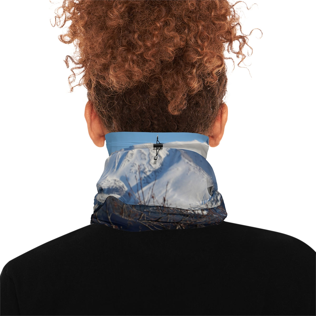 Snowy Mountain Print Neck Gaiter for Stylish Outdoor Look
