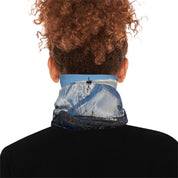 Snowy Mountain Print Neck Gaiter for Stylish Outdoor Look