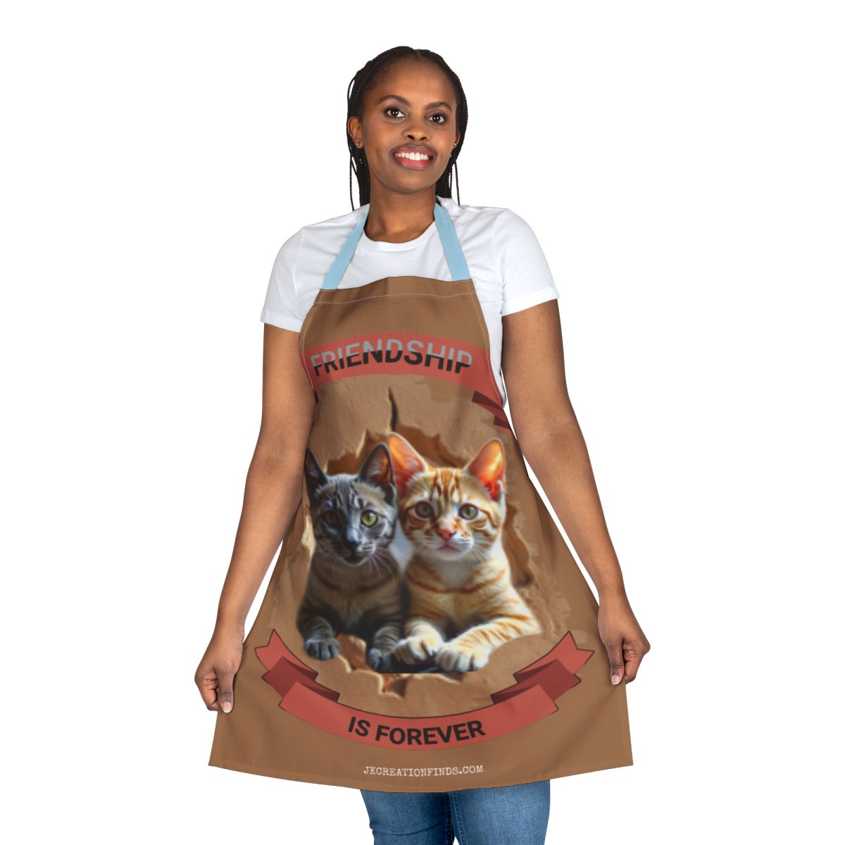 Friendship Is Forever Cats Apron for Kitchen or Cooking