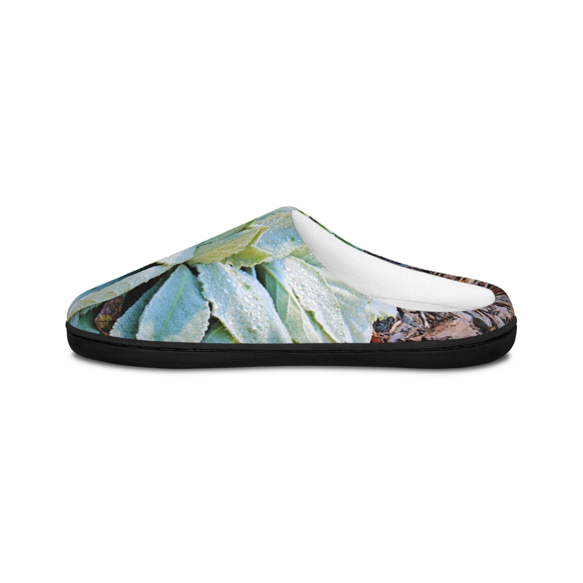 Green Leaves Artistic Design Slip-On Slippers