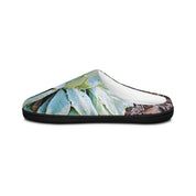 Green Leaves Artistic Design Slip-On Slippers