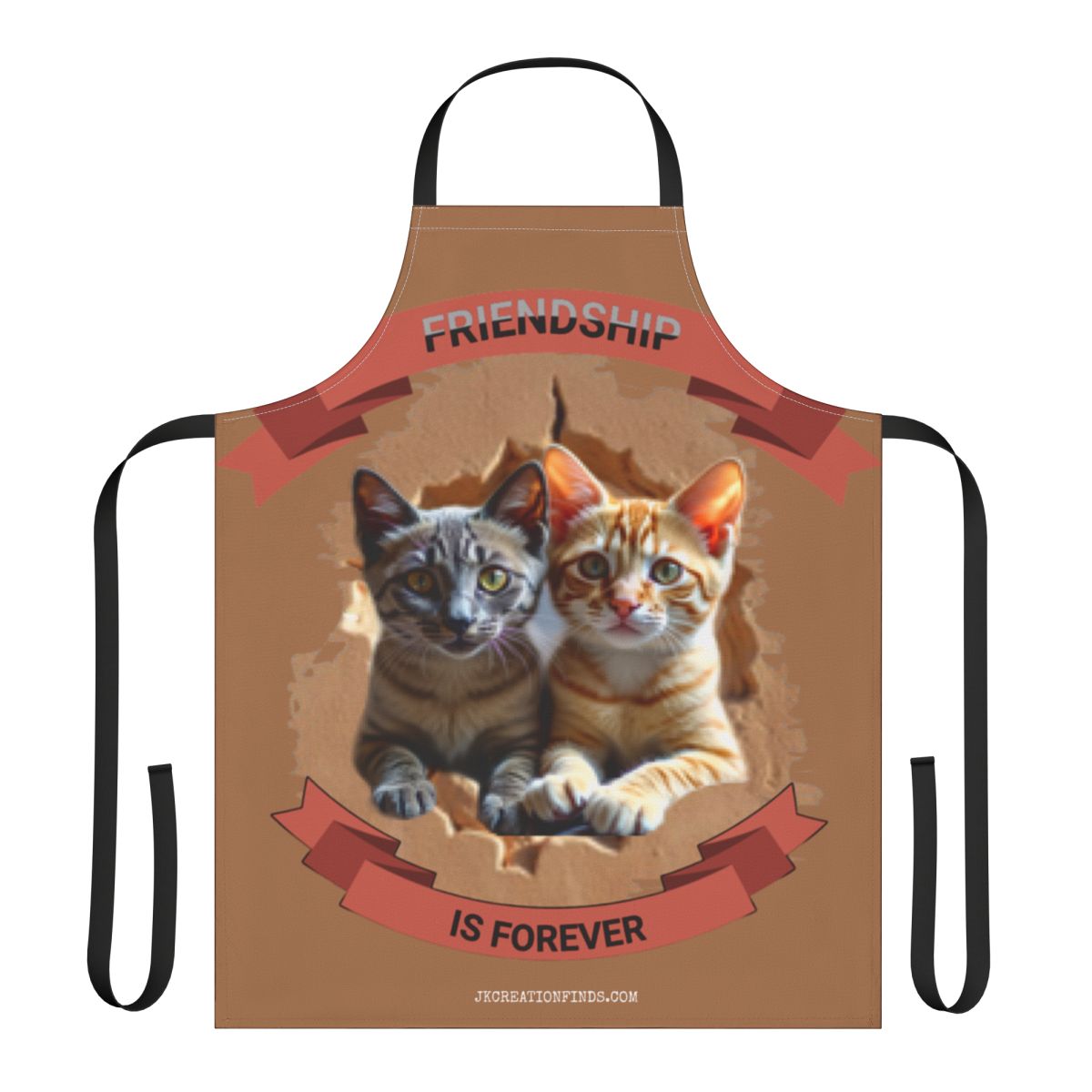 Friendship is Forever Cats Apron Gift for Pet Lovers