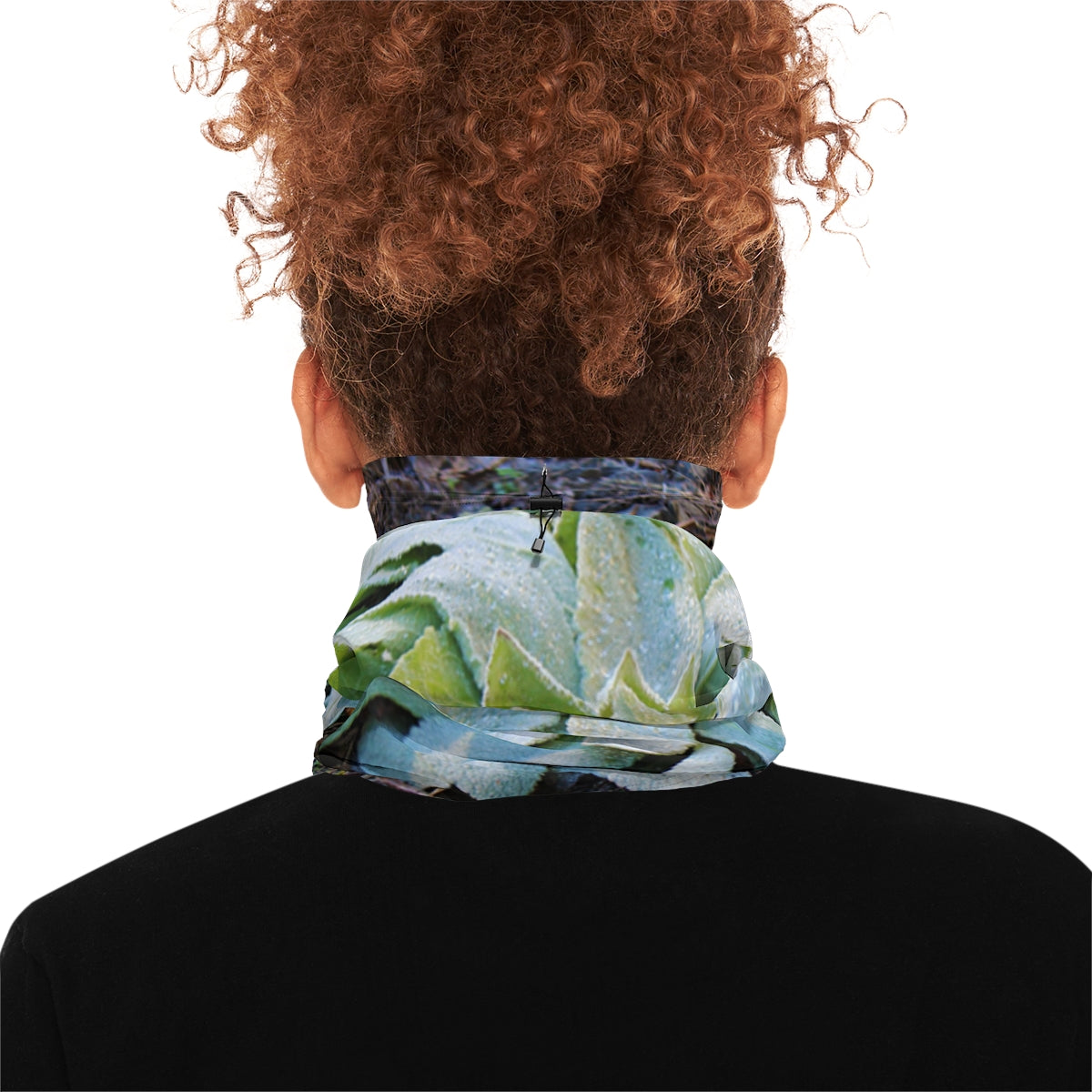 Vibrant Leafy Design Neck Gaiter for Outdoor Activities
