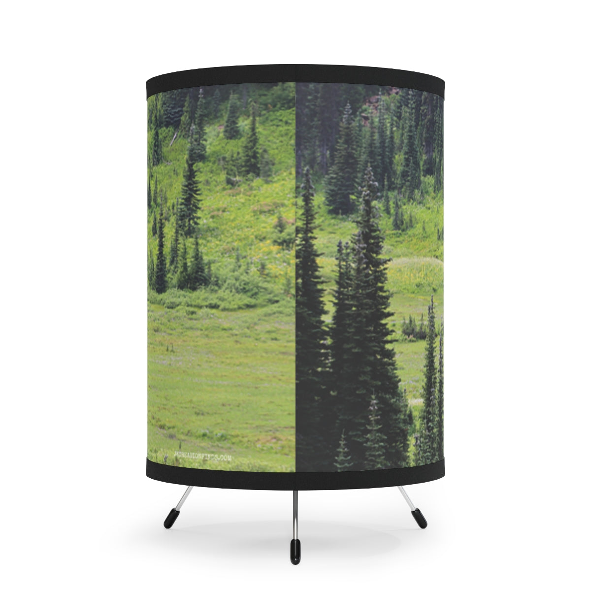 Beautiful Green Forest Scenery Landscape Lamp