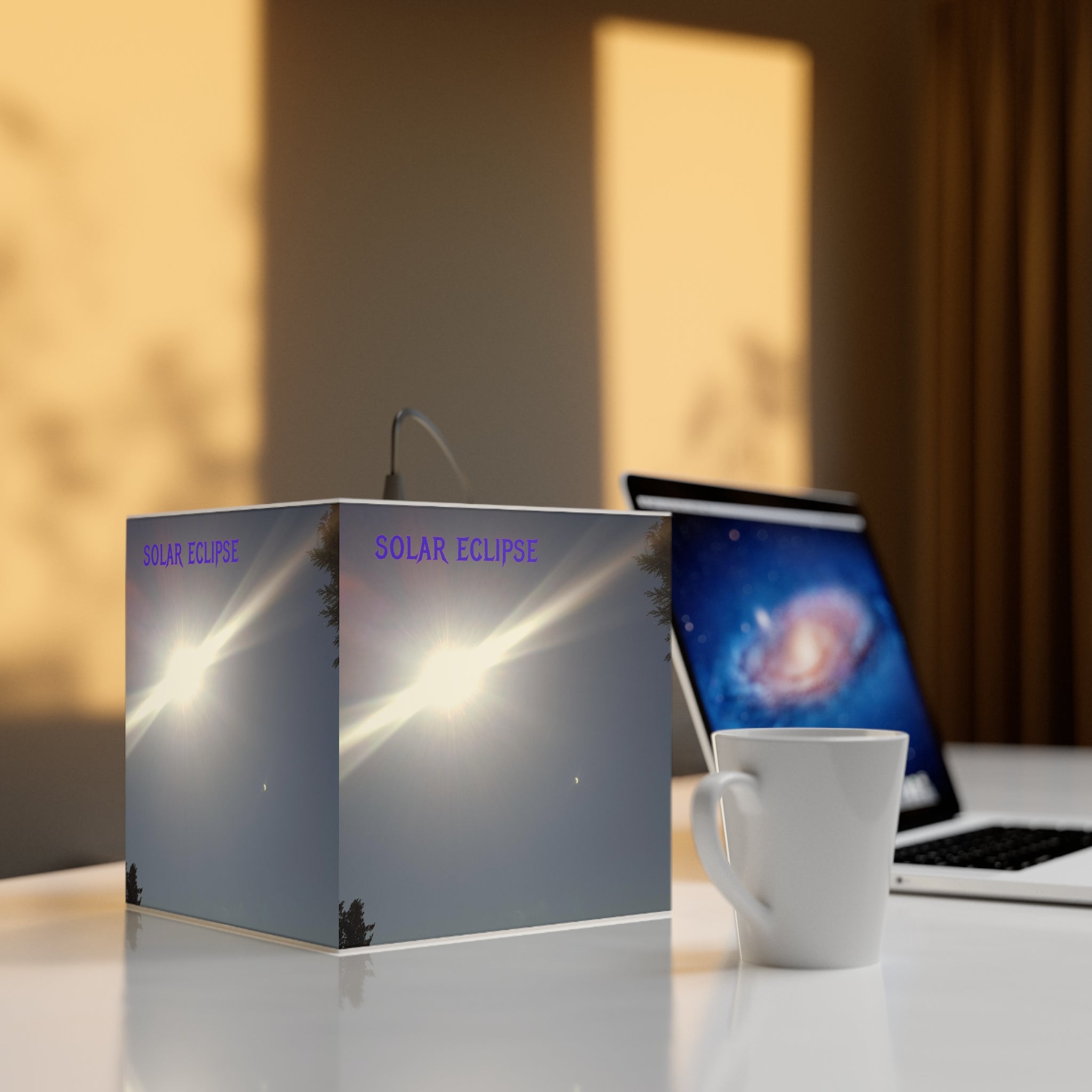 SOLAR ECLIPSE Bright Sun Crescent Moon Sky Scene product type