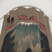 Big Sasquatch Forest Curtain for Bathroom Decor