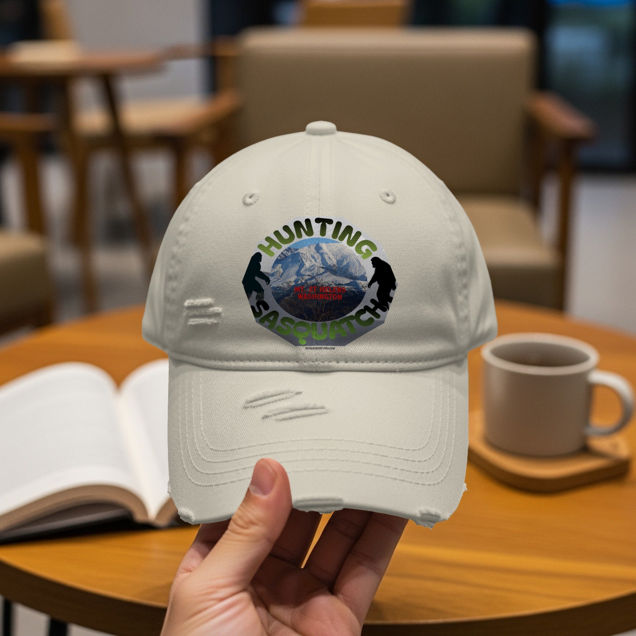 Hunting Sasquatch Embroidered Dad Hat product