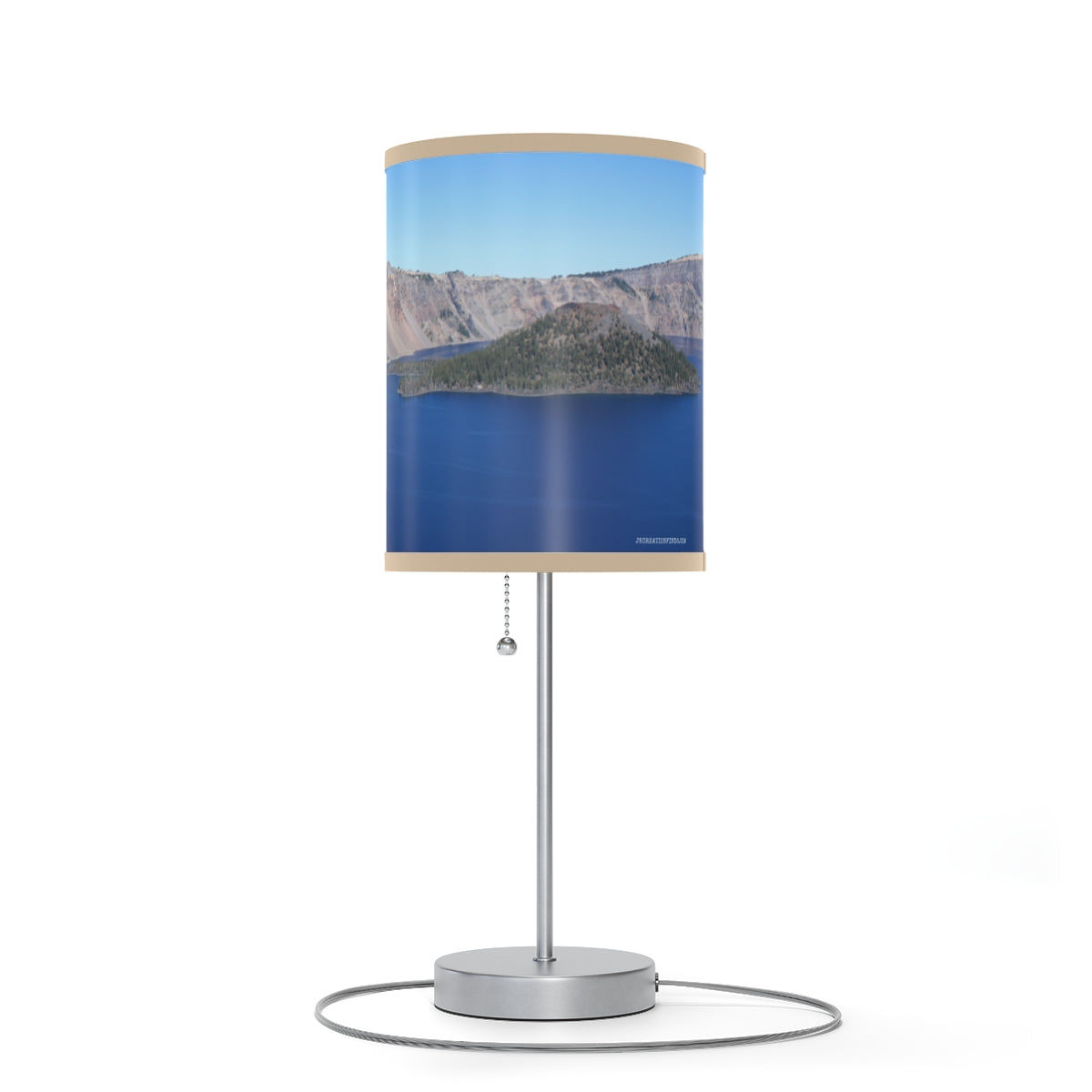 Scenic Lake and Mountain View Desk Lamp product