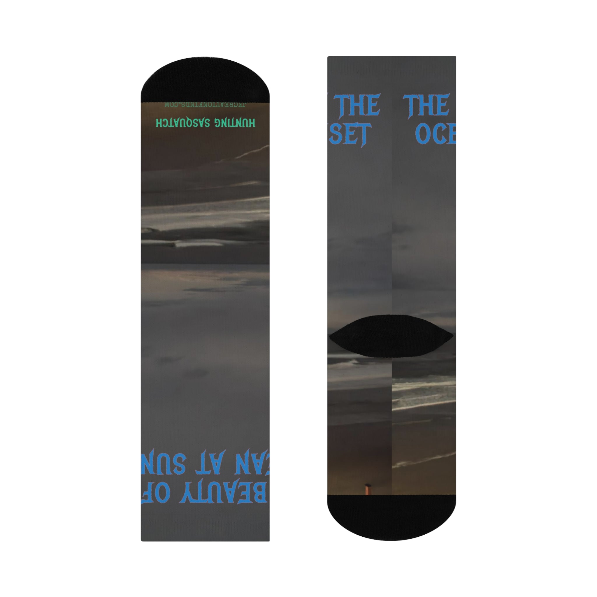 Beautiful Ocean Art Sunset Unique Socks product type