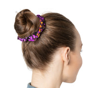 Vibrant Floral Pattern Hair Scrunchie for Stylish Updos