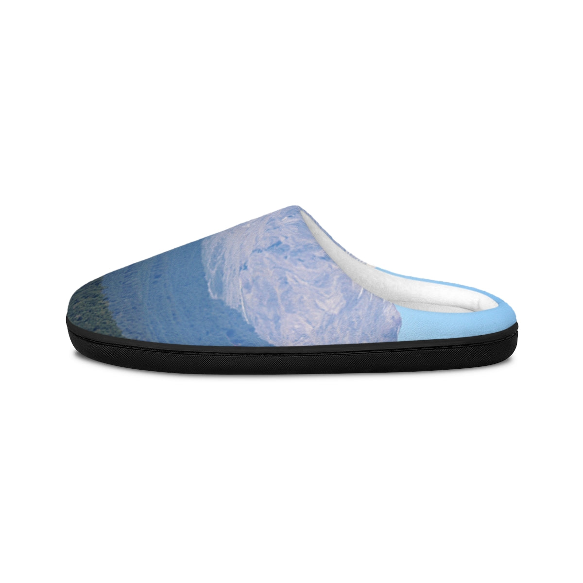 Mountain Landscape Print Cozy Indoor Slippers