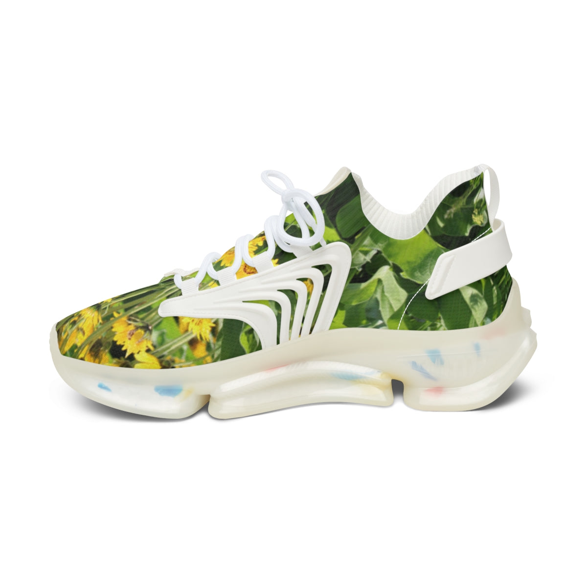 Vibrant Floral Pattern Athletic Sneaker for Exercise
