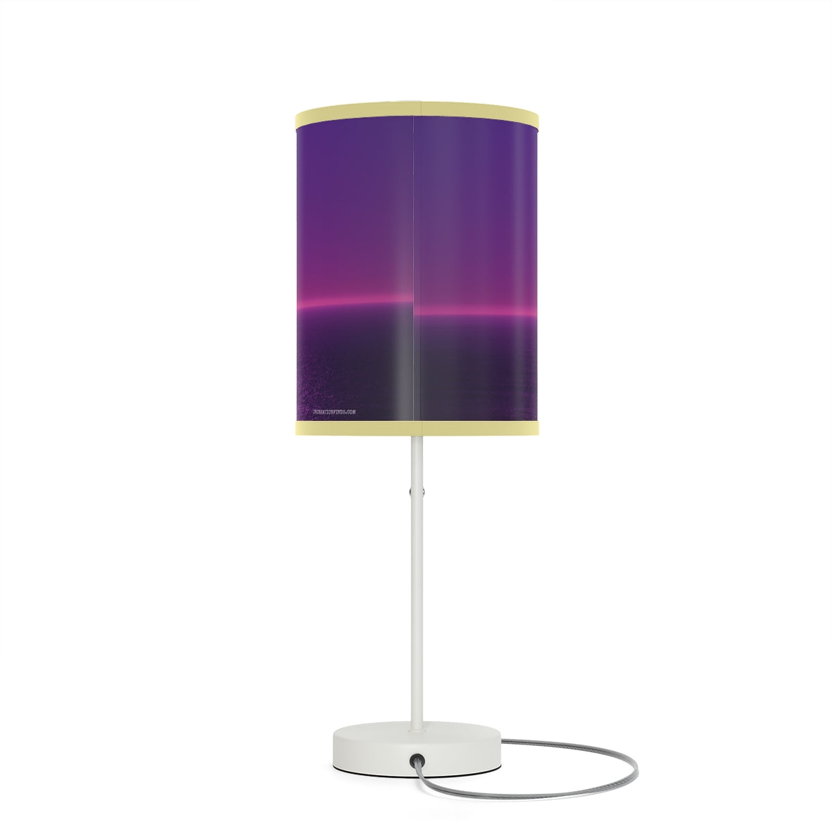 Purple Night Sky Ocean Tabletop Lamp