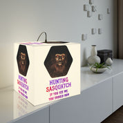 Hunting Sasquatch If You See Me You Should Run Cube Lamp