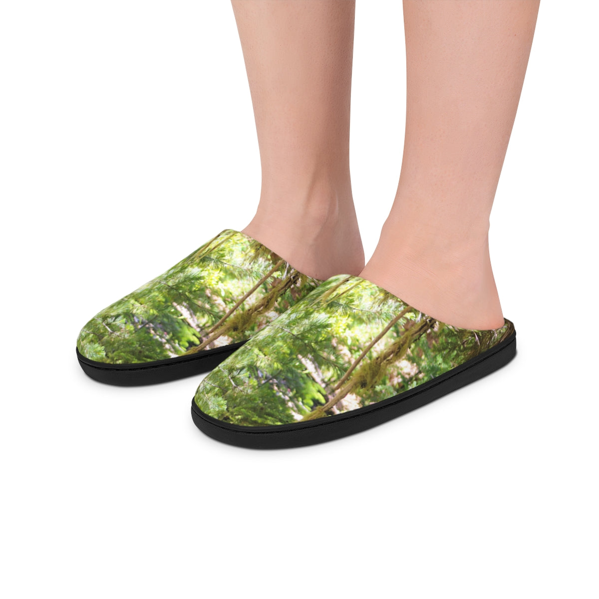 Nature-Inspired Forest Print Comfortable Home Slippers