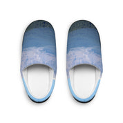 Comfortable Blue Mountain Print Indoor Slippers